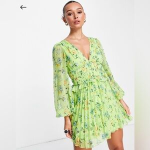 ASOS Floral Green Dress